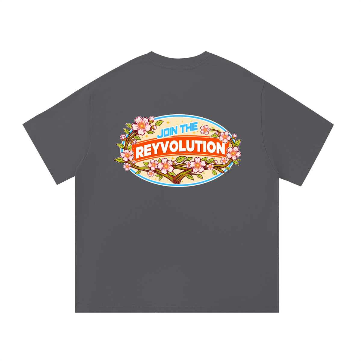 Reyvolution Cherry Blossom Essential Cotton T-Shirt