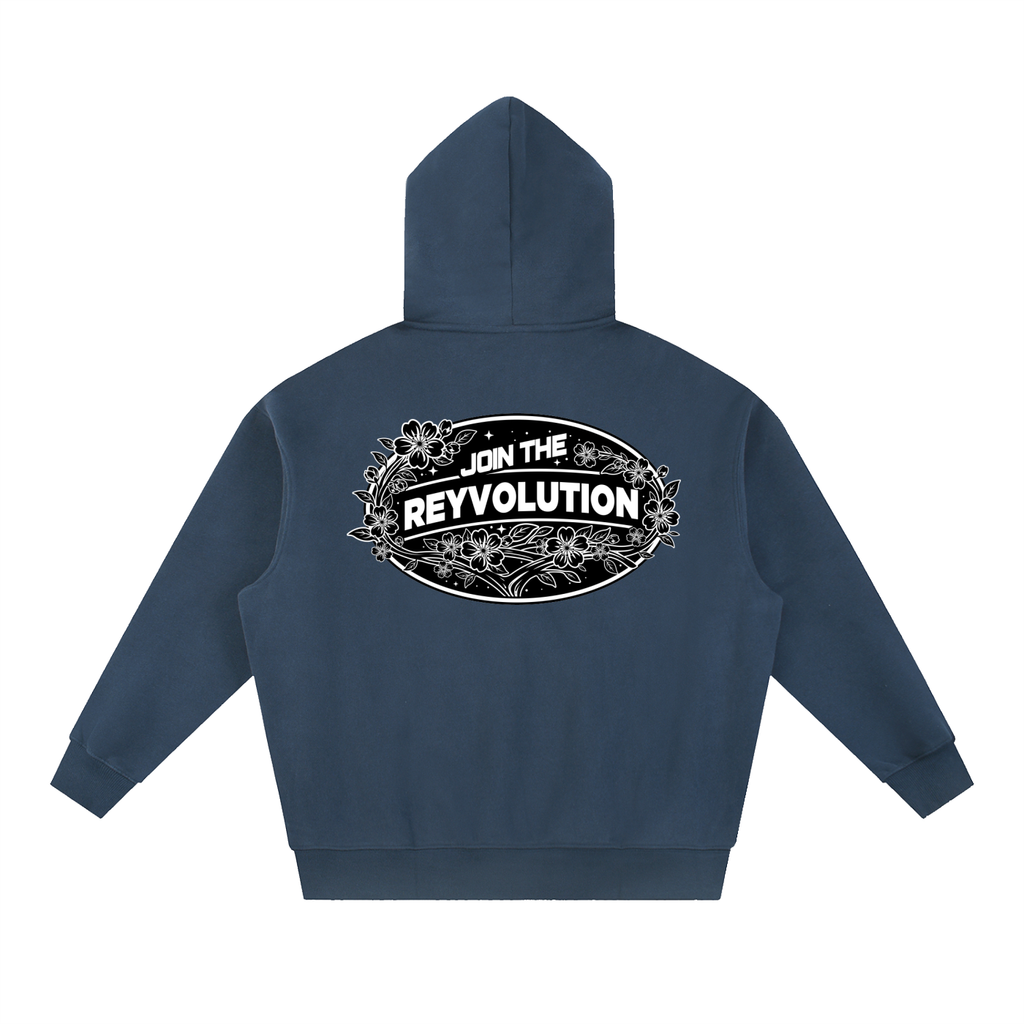 Reyvolution Essential Oversized Boxy Fit Fleece Hoodie