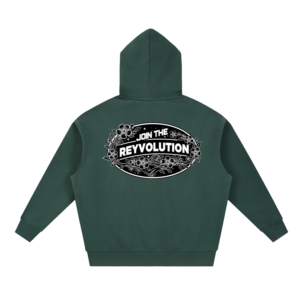Reyvolution Essential Oversized Boxy Fit Fleece Hoodie