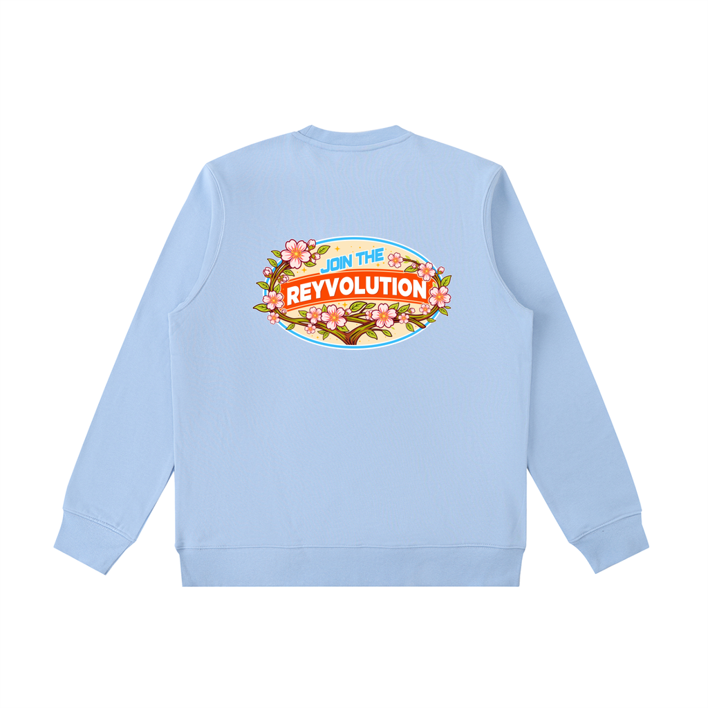 Reyvolution Cherry Blossom Essential Heavyweight Crewneck  Sweatshirt