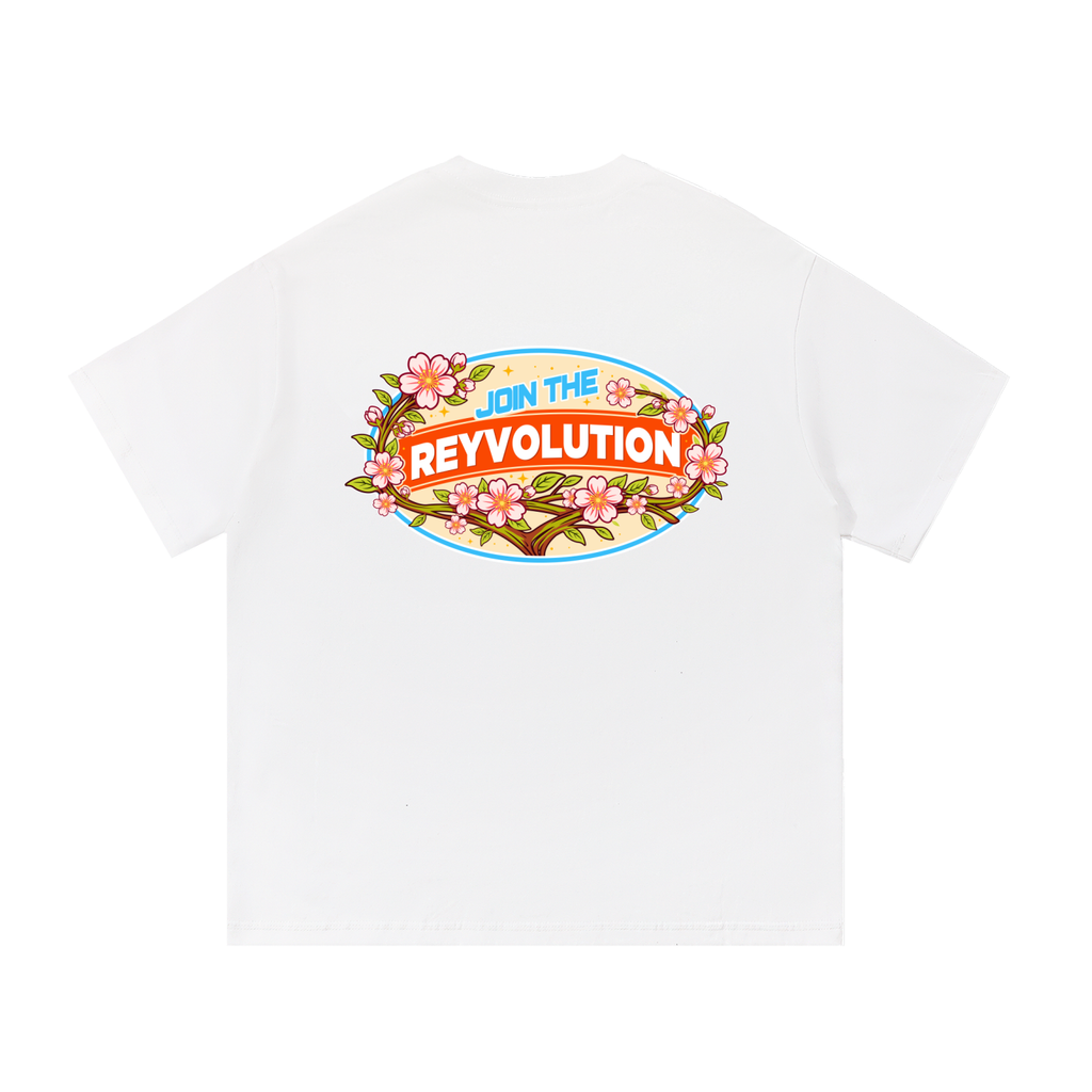 Reyvolution Cherry Blossom Essential Cotton T-Shirt