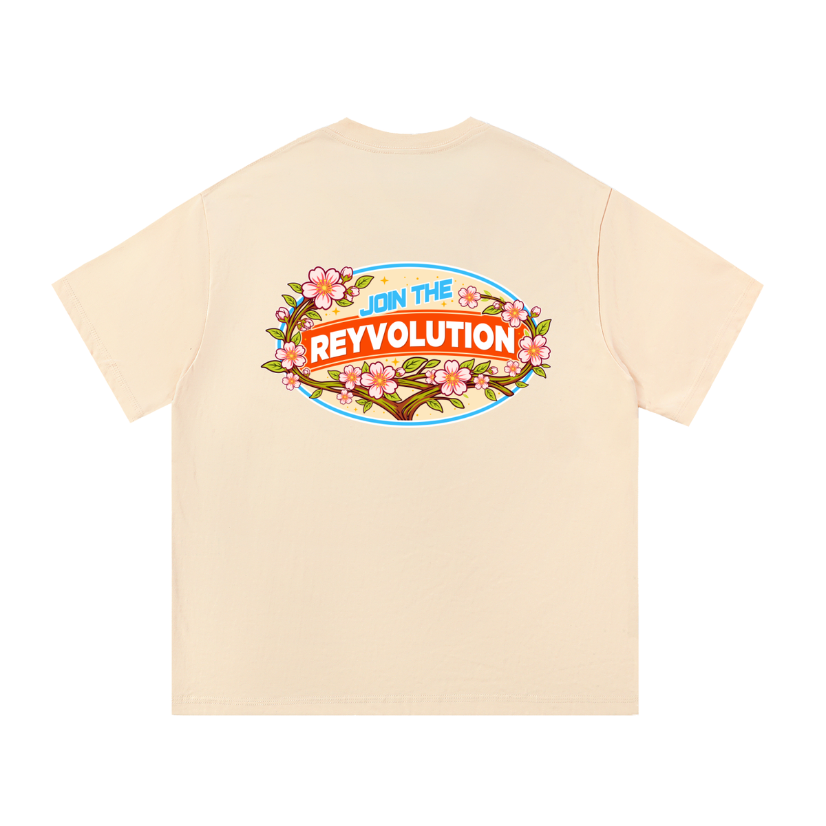 Reyvolution Cherry Blossom Essential Cotton T-Shirt