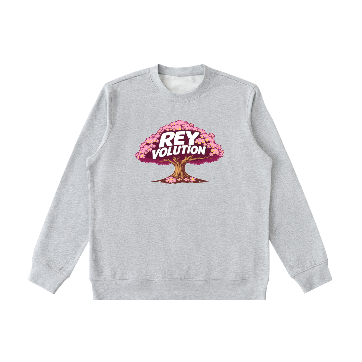 Reyvolution Cherry Blossom Essential Heavyweight Crewneck  Sweatshirt