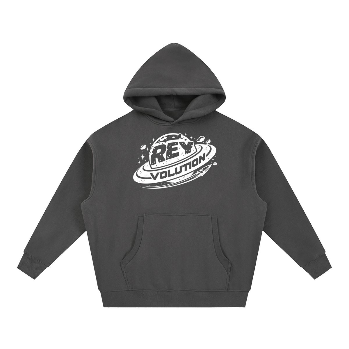 Reyvolution Essential Oversized Boxy Fit Fleece Hoodie