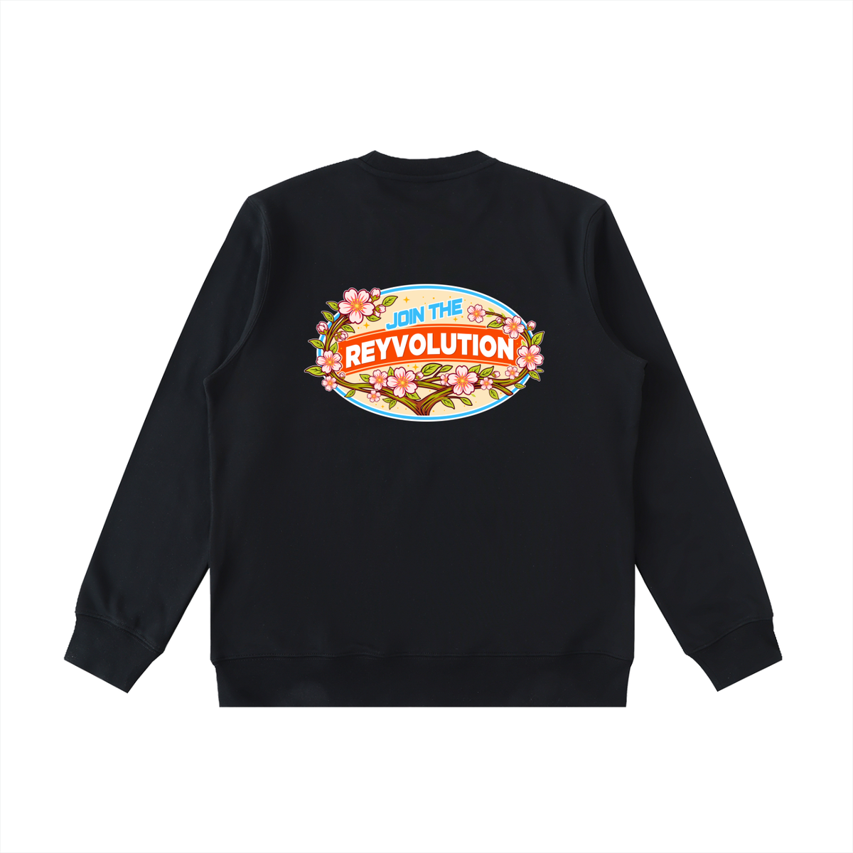 Reyvolution Cherry Blossom Essential Heavyweight Crewneck  Sweatshirt