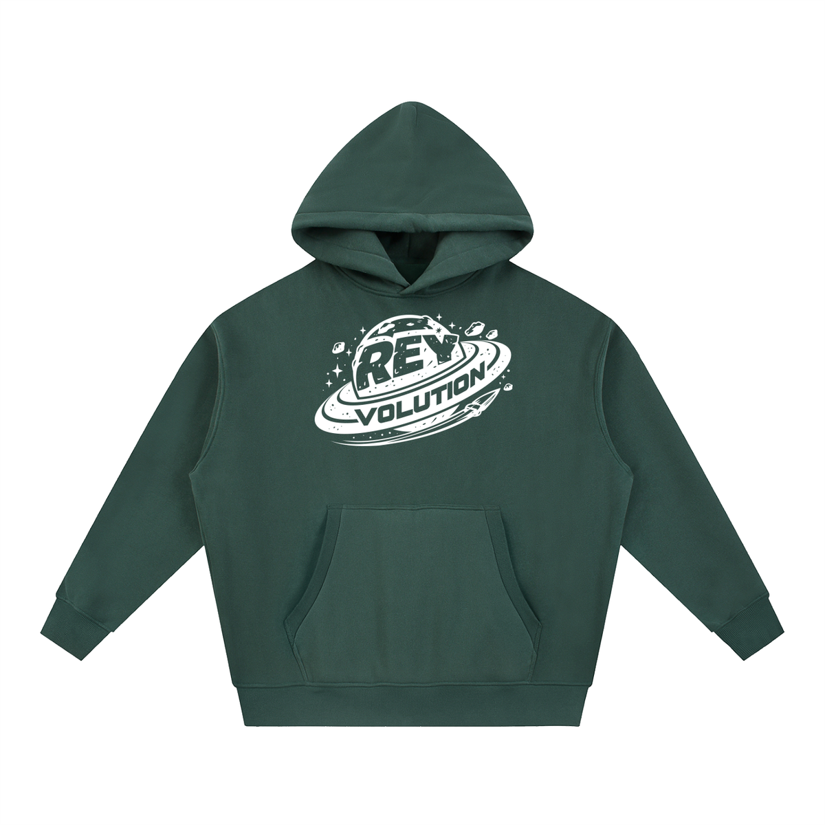 Reyvolution Essential Oversized Boxy Fit Fleece Hoodie