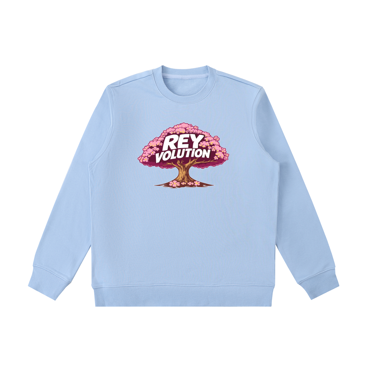 Reyvolution Cherry Blossom Essential Heavyweight Crewneck  Sweatshirt