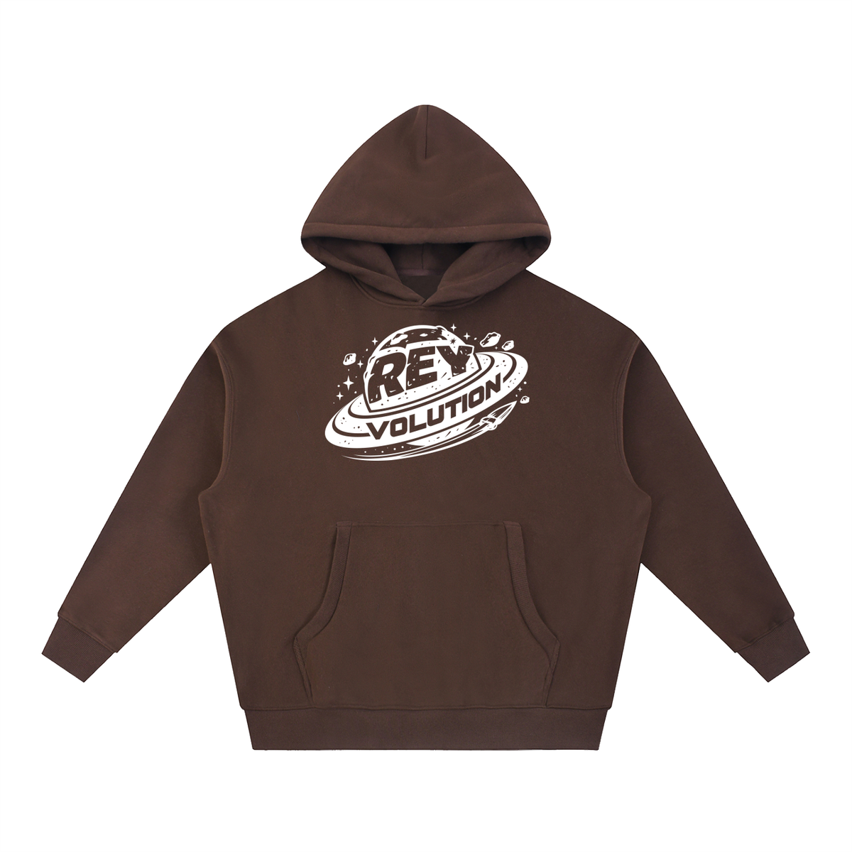 Reyvolution Essential Oversized Boxy Fit Fleece Hoodie