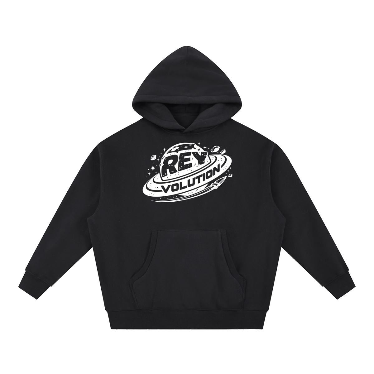 Reyvolution Essential Oversized Boxy Fit Fleece Hoodie