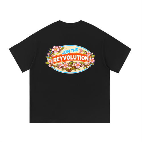Reyvolution Cherry Blossom Essential Cotton T-Shirt