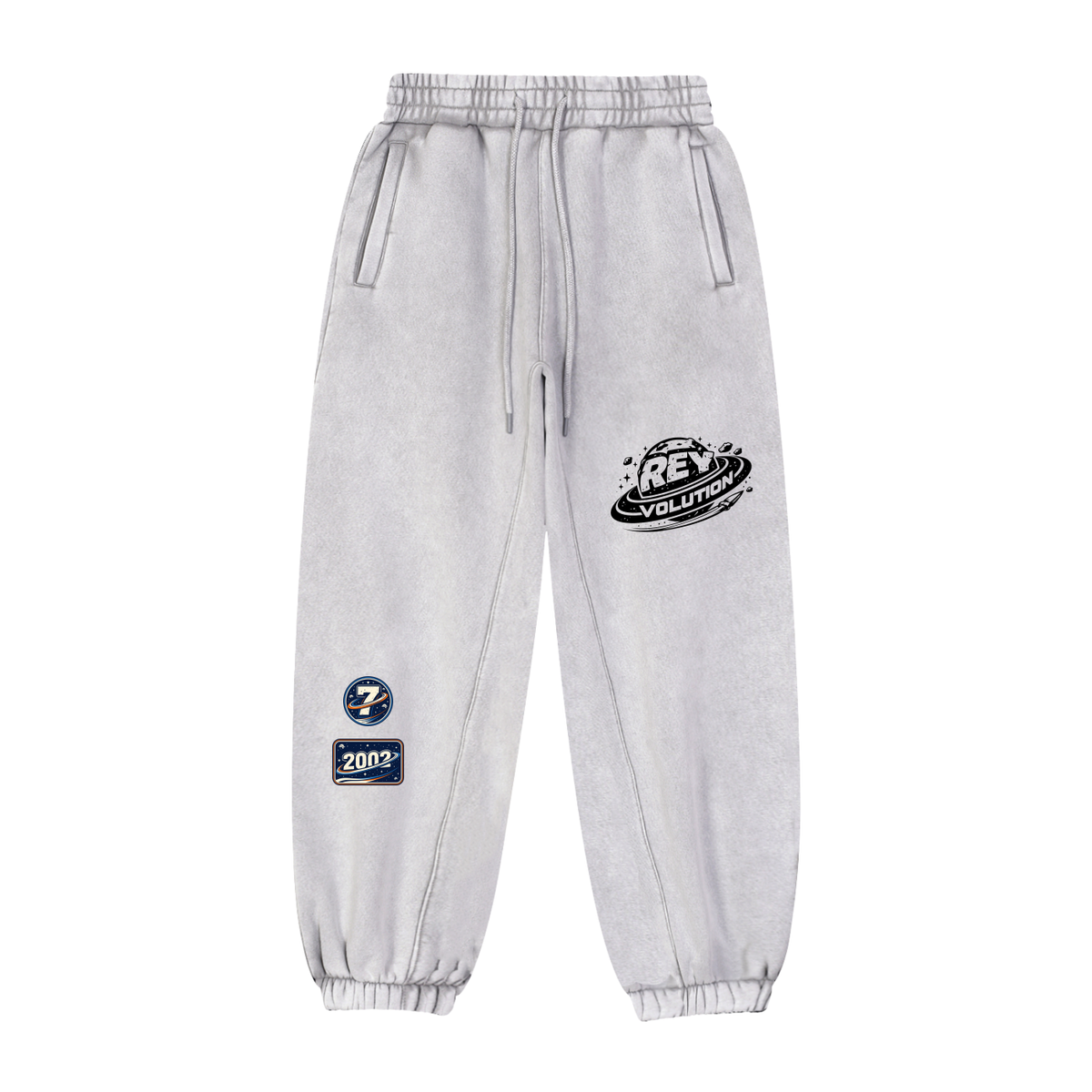 Grey Reyvolution Fleeced Jogger Sweatpants