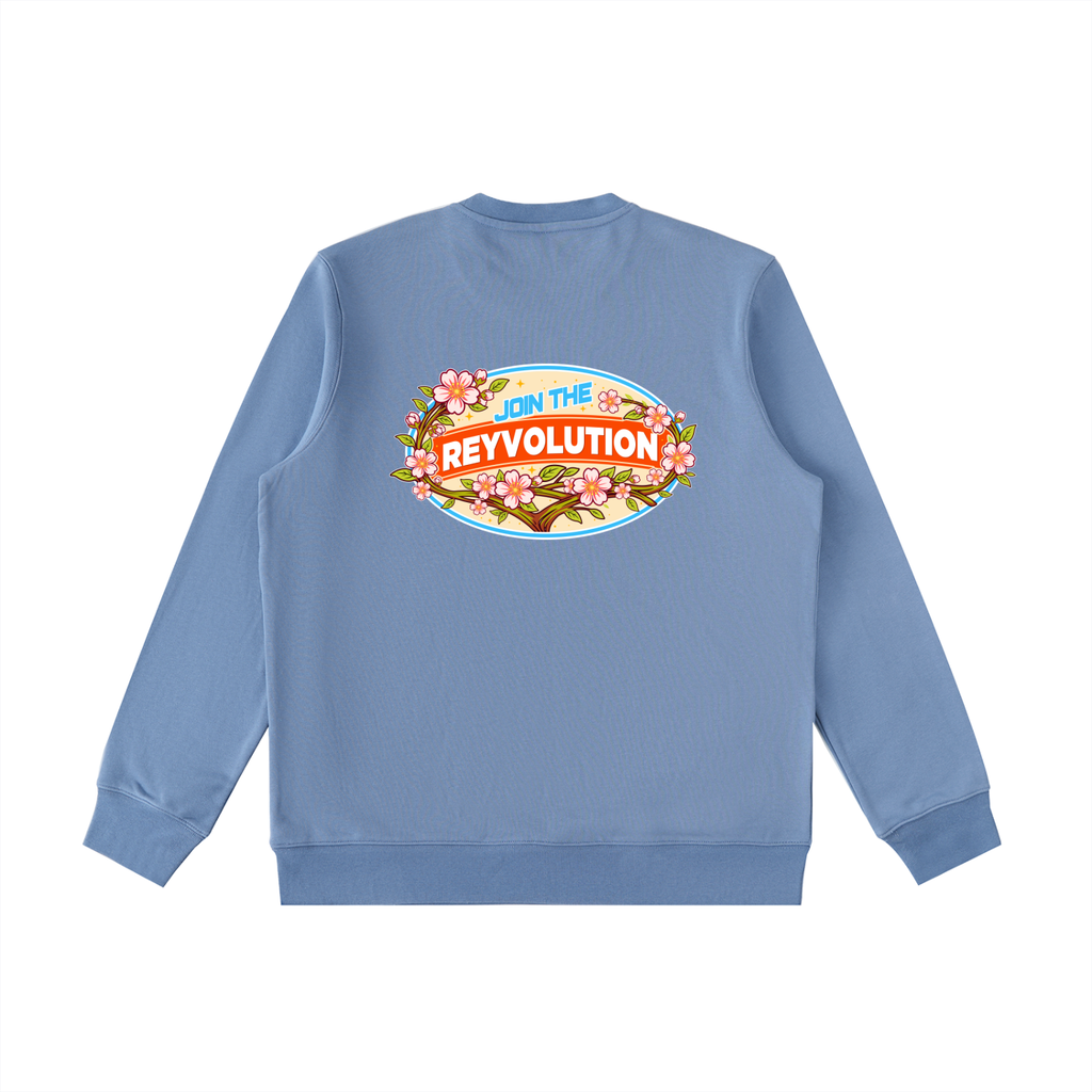 Reyvolution Cherry Blossom Essential Heavyweight Crewneck  Sweatshirt