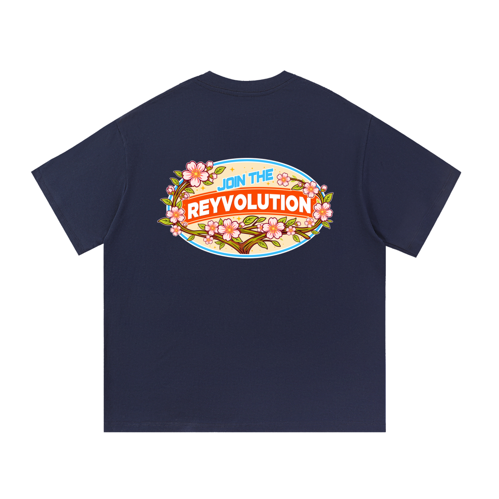 Reyvolution Cherry Blossom Essential Cotton T-Shirt