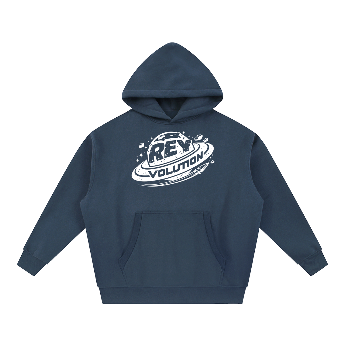 Reyvolution Essential Oversized Boxy Fit Fleece Hoodie