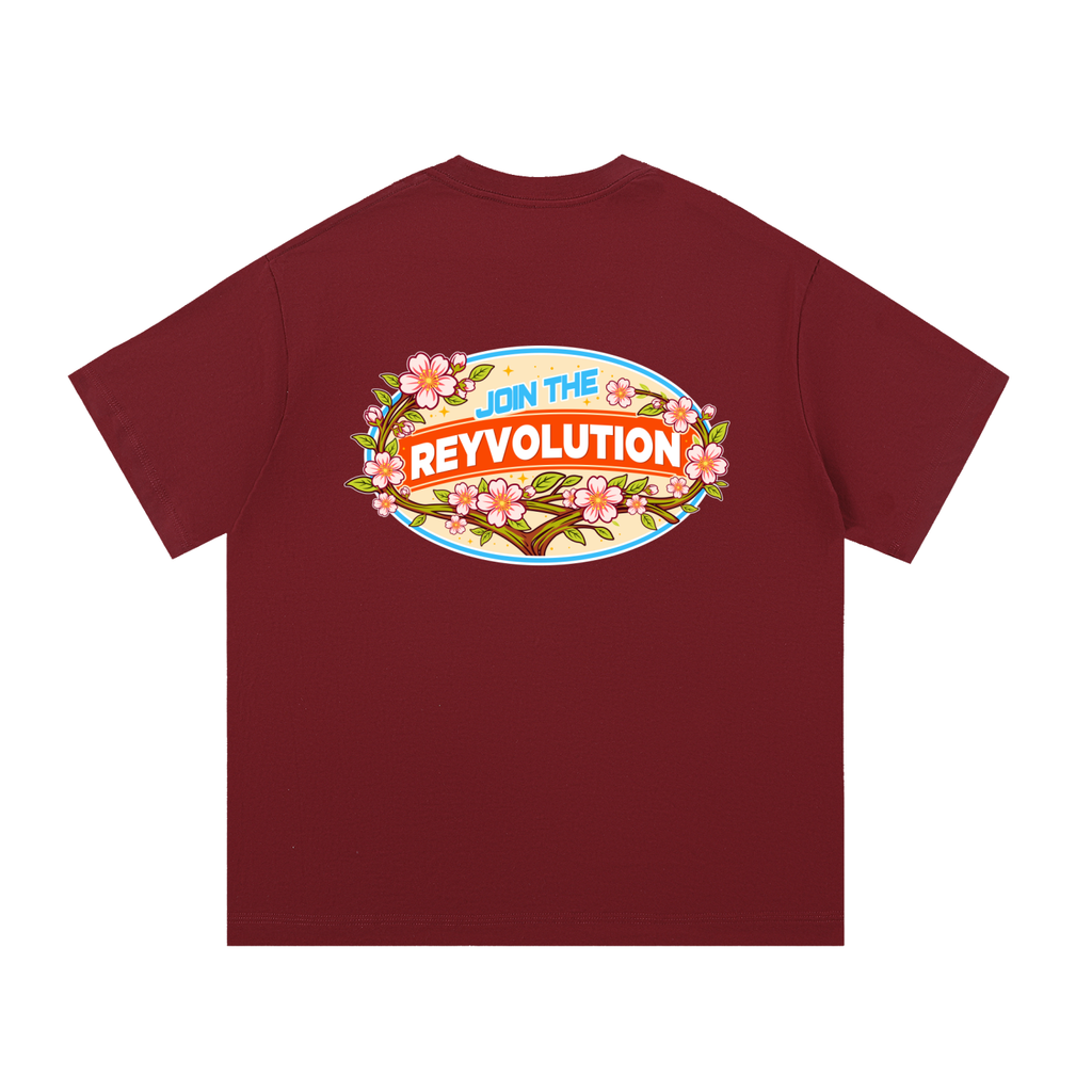 Reyvolution Cherry Blossom Essential Cotton T-Shirt