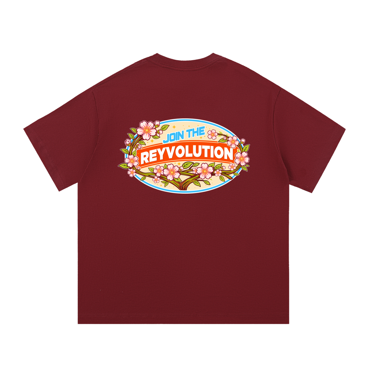 Reyvolution Cherry Blossom Essential Cotton T-Shirt