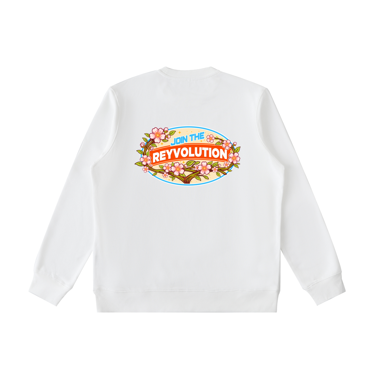 Reyvolution Cherry Blossom Essential Heavyweight Crewneck  Sweatshirt