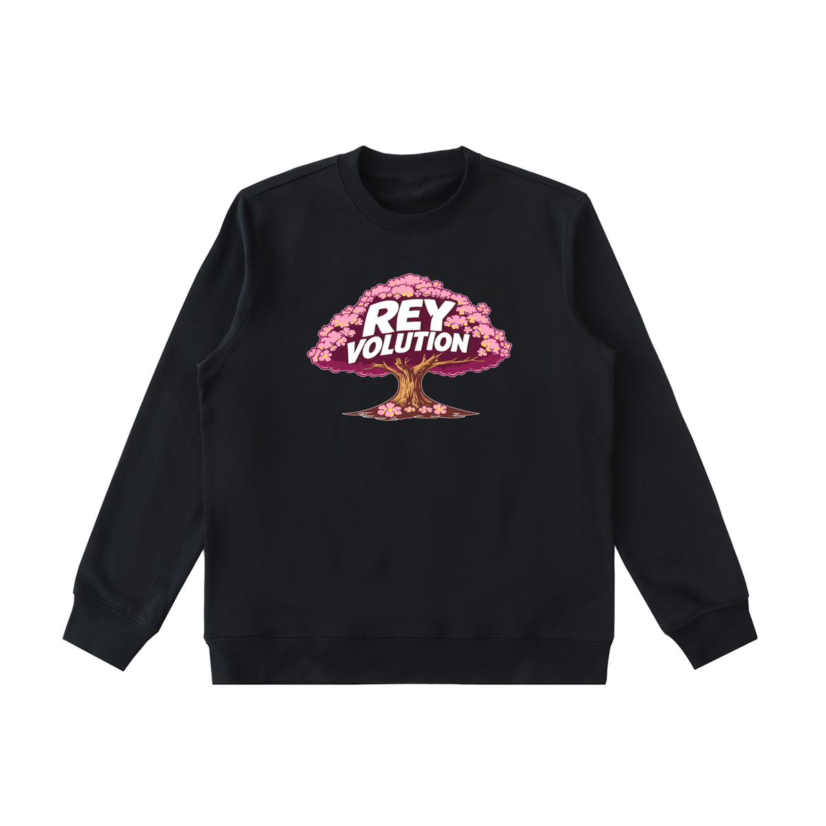 Reyvolution Cherry Blossom Essential Heavyweight Crewneck  Sweatshirt