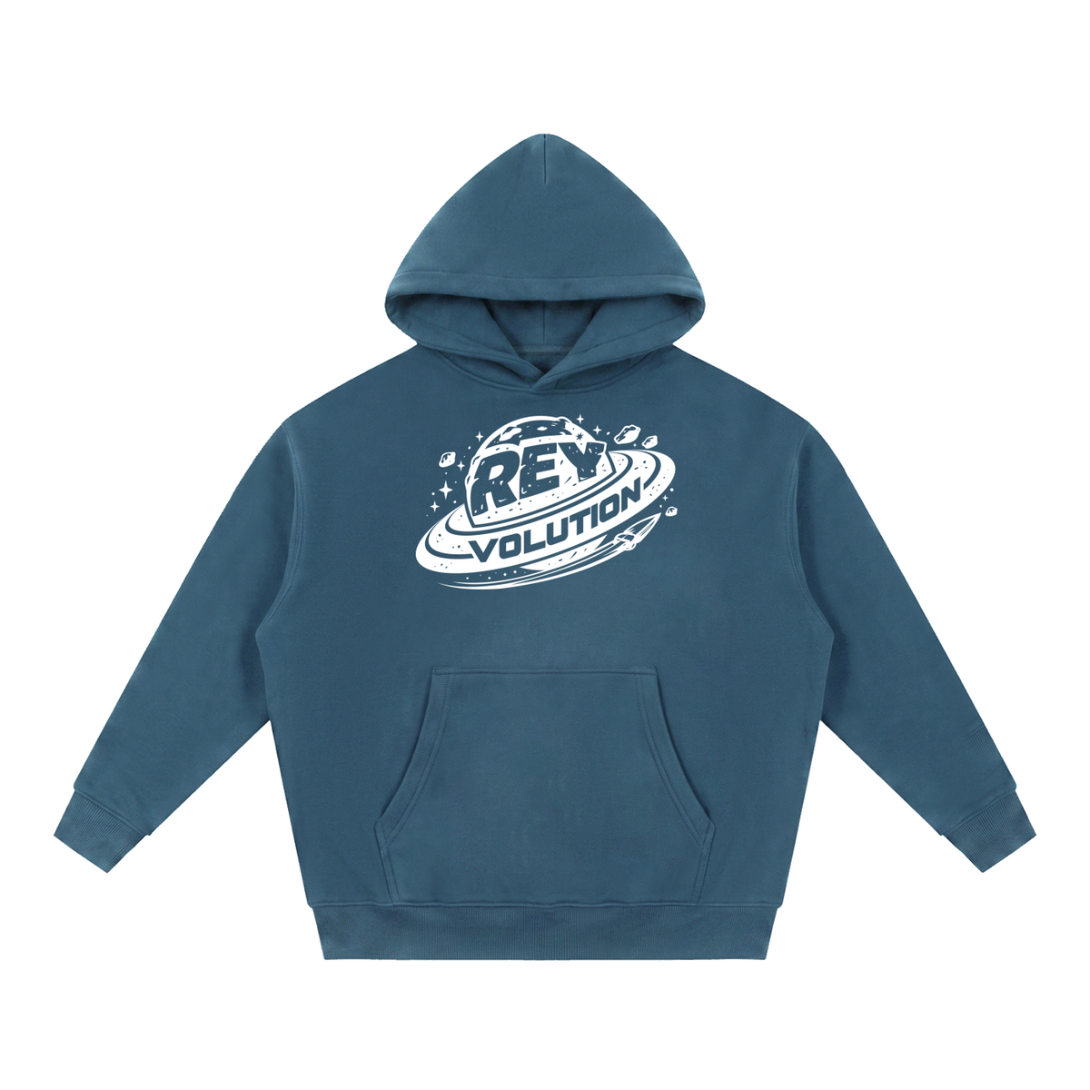 Reyvolution Essential Oversized Boxy Fit Fleece Hoodie