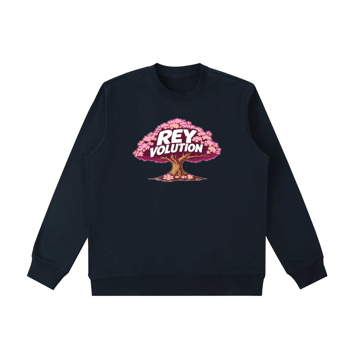 Reyvolution Cherry Blossom Essential Heavyweight Crewneck  Sweatshirt