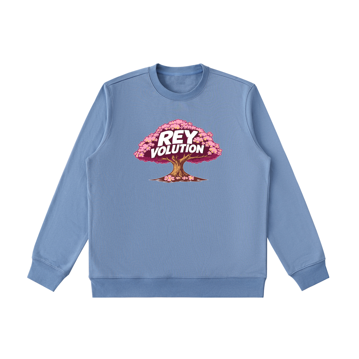 Reyvolution Cherry Blossom Essential Heavyweight Crewneck  Sweatshirt