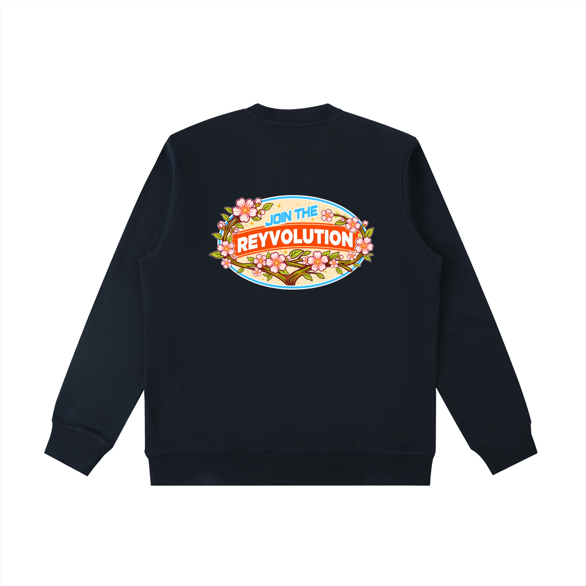 Reyvolution Cherry Blossom Essential Heavyweight Crewneck  Sweatshirt