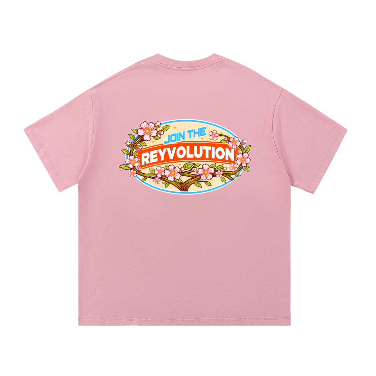 Reyvolution Cherry Blossom Essential Cotton T-Shirt