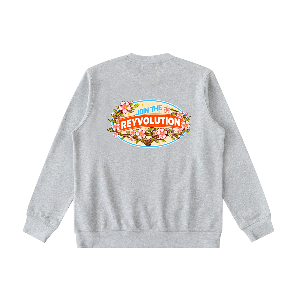 Reyvolution Cherry Blossom Essential Heavyweight Crewneck  Sweatshirt