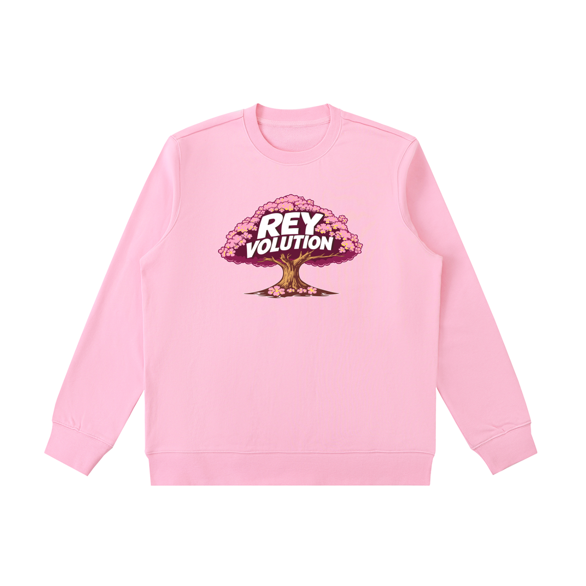 Reyvolution Cherry Blossom Essential Heavyweight Crewneck  Sweatshirt