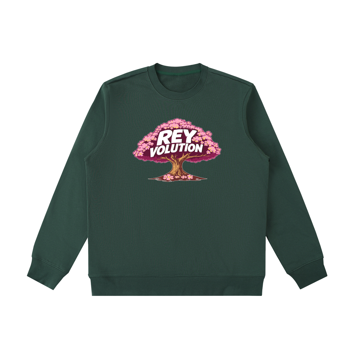 Reyvolution Cherry Blossom Essential Heavyweight Crewneck  Sweatshirt