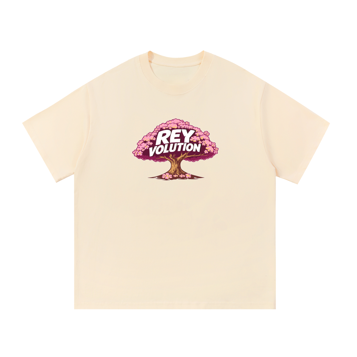 Reyvolution Cherry Blossom Essential Cotton T-Shirt