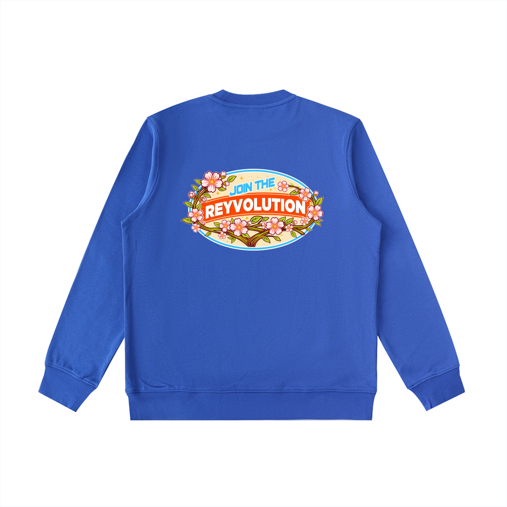 Reyvolution Cherry Blossom Essential Heavyweight Crewneck  Sweatshirt